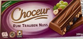 Choceur Rum Trauben nuss 200g