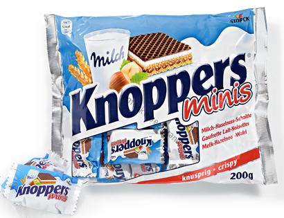 Knoppers - minis, 200g