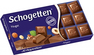 SCHOGETTEN, ČOKOLÁDA, MLÉČNÁ NUGÁTOVÁ, 100G