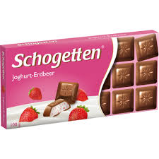 SCHOGETTEN, ČOKOLÁDA, JOGURT+JAHODY, 100G