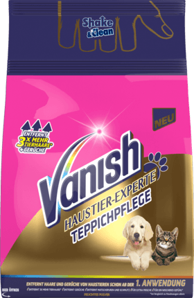 Vanish Haustiere-Experte prášek na koberce Top produkt 750g