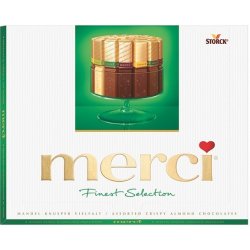 Merci bonboniera 200g zelená