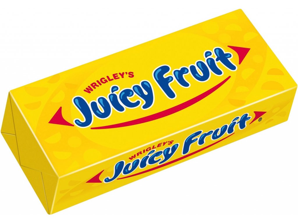 ŽVÝKAČKY SE SLADKOU OVOCNOU PŘÍCHUTÍ WRIGLEY'S JUICY FRUIT 15 KUSŮ