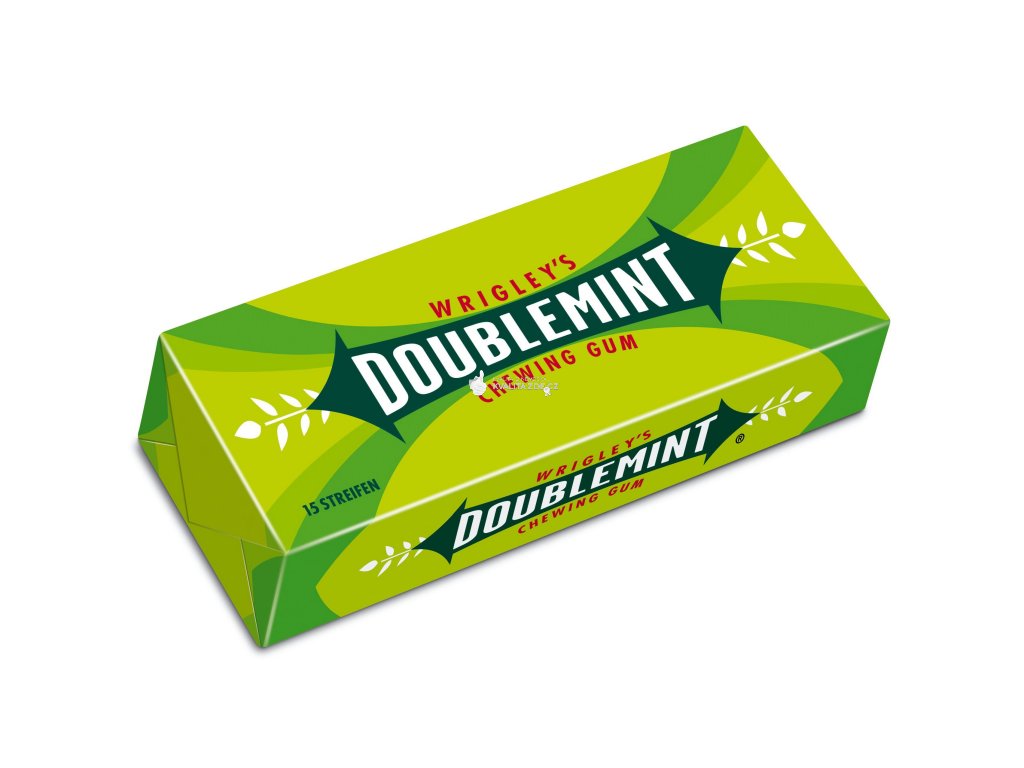 WRIGLEY'S DOUBLEMINT ŽVÝKAČKY S MÁTOU 15KS 50G