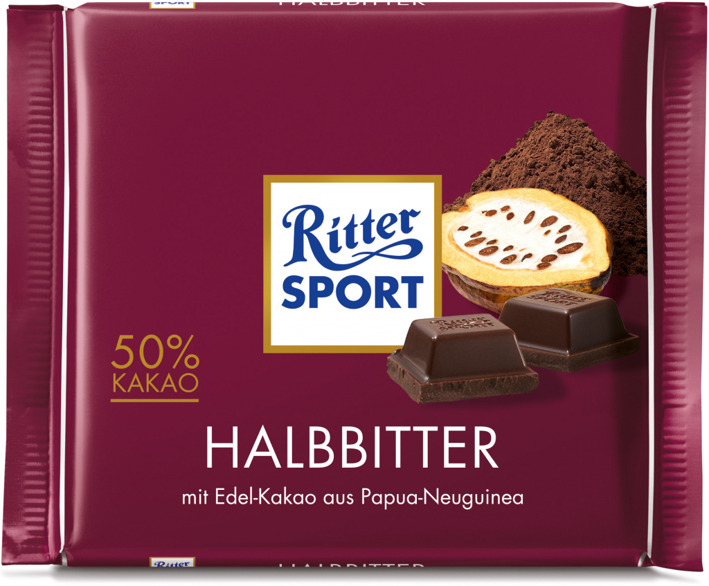 Ritter sport Halbbitter 100g