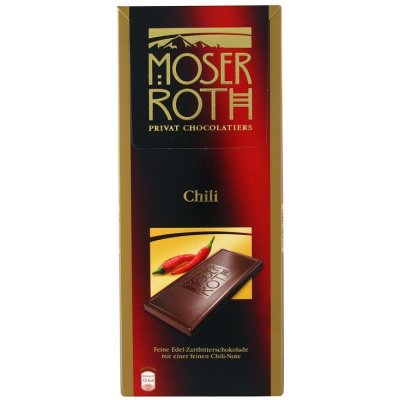Moser Roth Čokoláda s příchutí chilli , 125g
