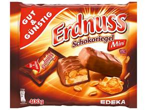 GUT&GÜNSTIG Mini-Erdnuss-Schokoriegel 400g