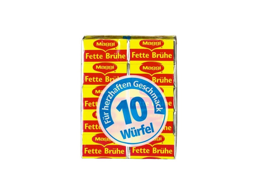 Maggi Fette Brühe, Stange mit 10 Würfeln à 10 g, ergibt 5 Liter