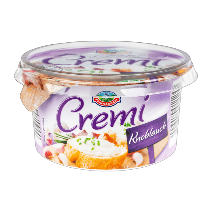 Cremige Frischkäsezubereitung, Knoblauch 150g