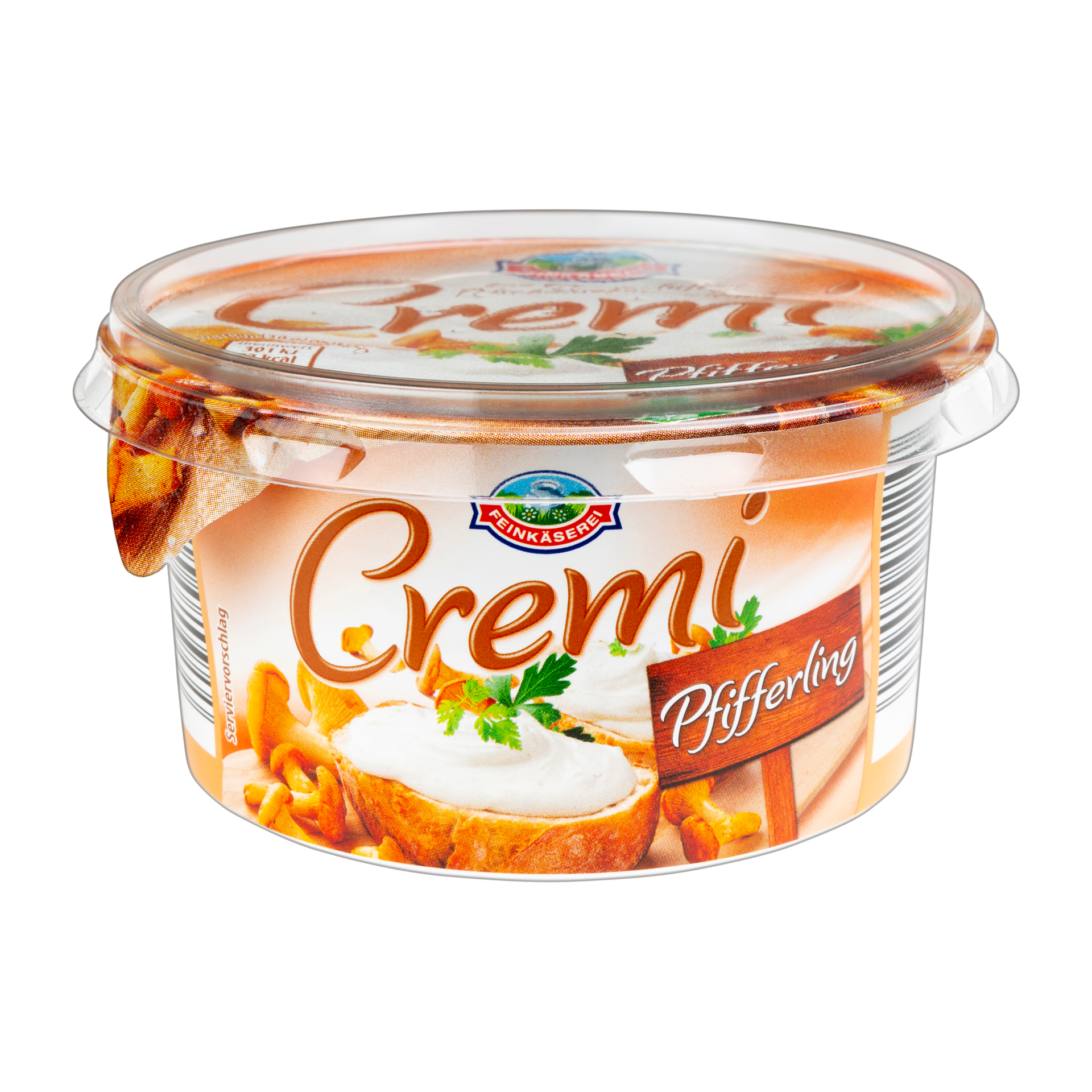 Cremige Frischkäsezubereitung,Pfifferlinge 150g