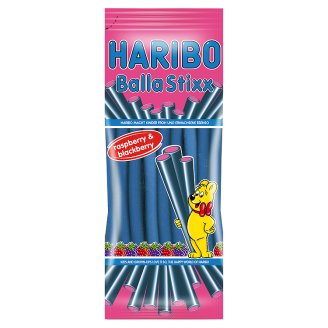 Želé HARIBO Balla Stixx 200g malina a ostružina