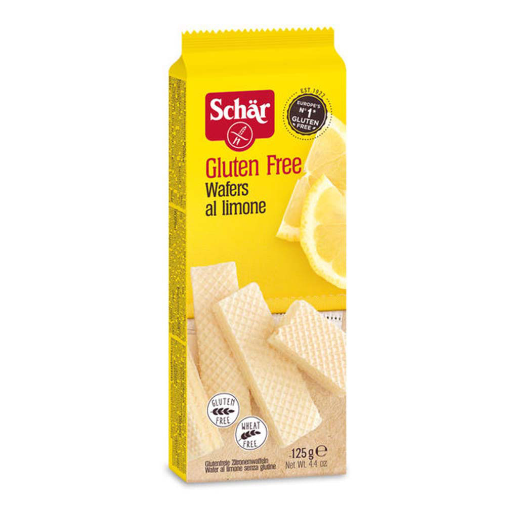 Schär: Wafers al limone - citrónové vafle bezlepkové 125g