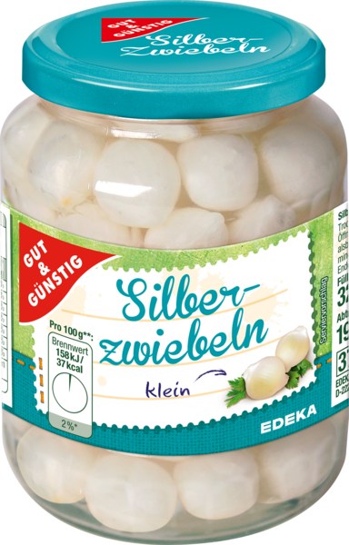 Stříbrné cibulky 370 ml