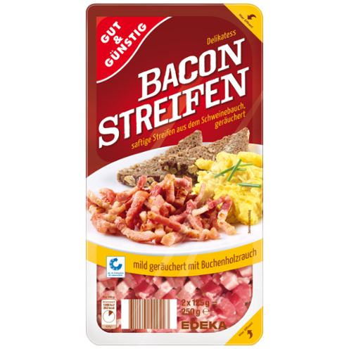 Slanina šťavnaté proužky vepřového masa 250g