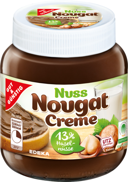 Nuss Nougat Creme - oříškonugátový krém, 400g