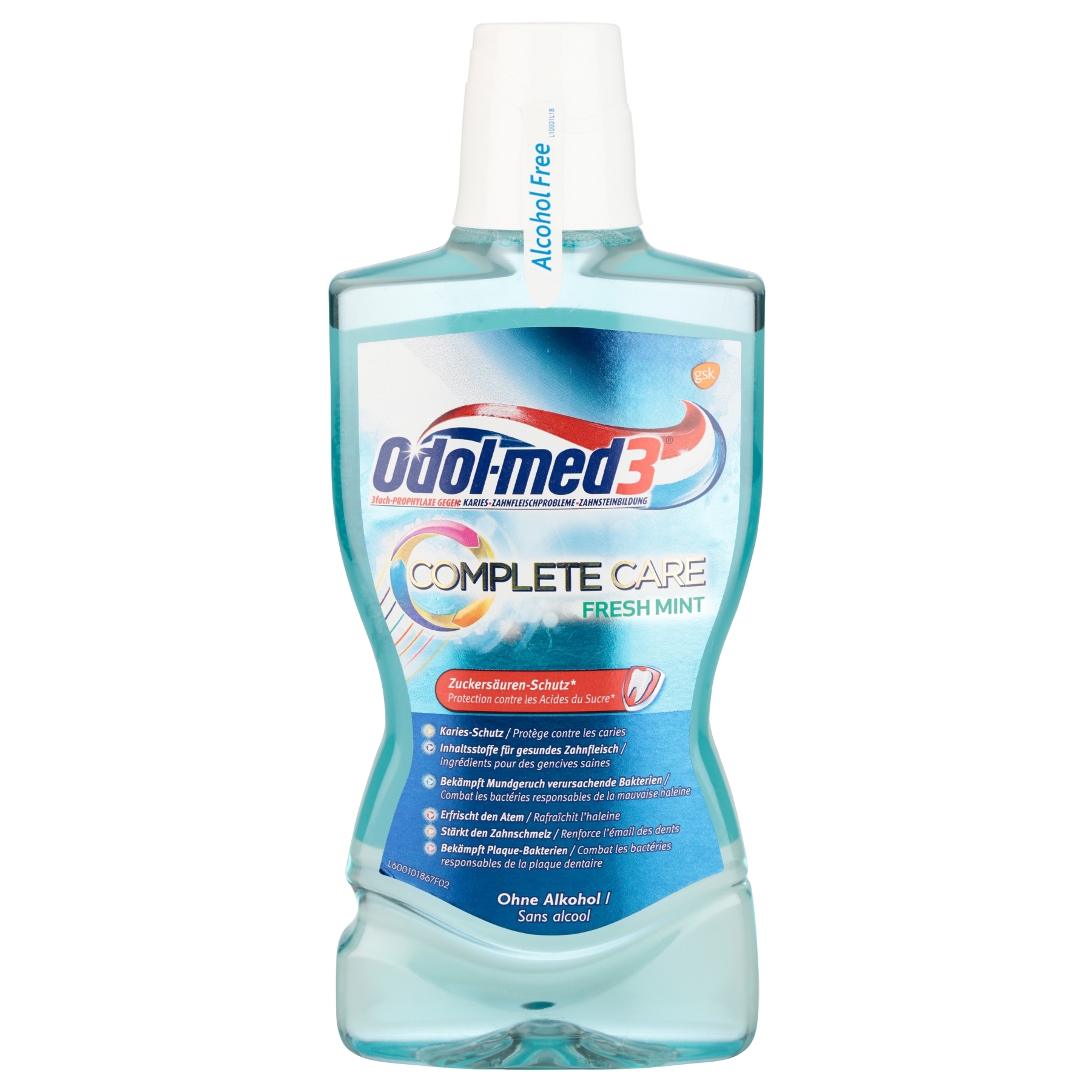 ODOL MED3 ÚSTNÍ VODA, COMPLETE CARE FRESH MINT, 500ML