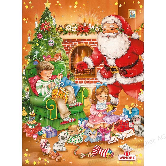 Adventní Kalendář 75g červený