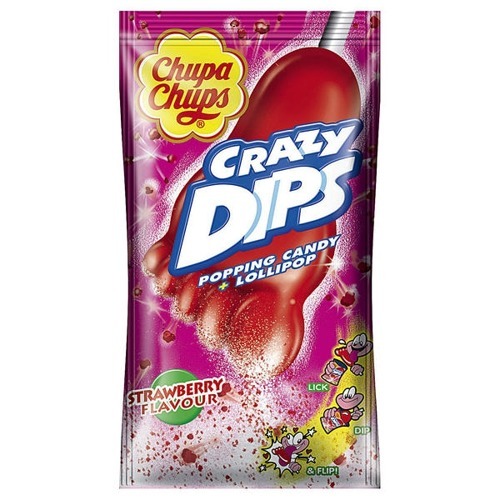 CHUPA CHUPS CRAZY DIPS JAHODA 14G