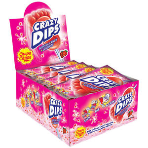 Chupa Chups Crazy dips jahoda 24x14g