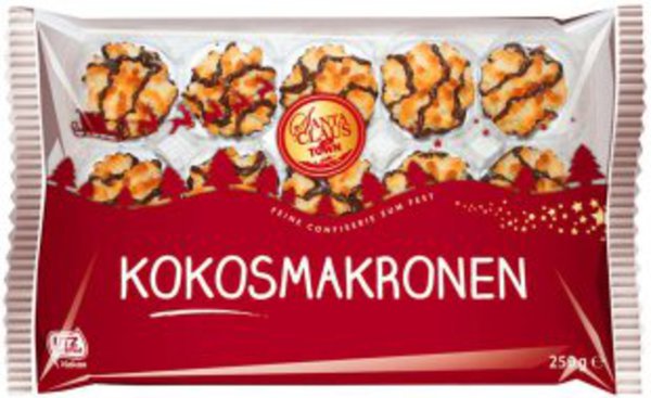Santa Claus Kokosmakronen kokosky 250g
