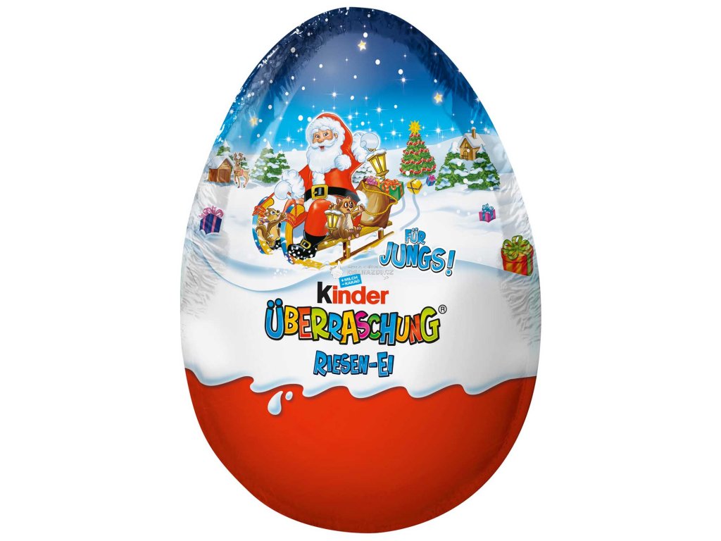 KINDER MEGA MAXI PŘEKVAPENÍ VÁNOCE PRO KLUKY, 220G