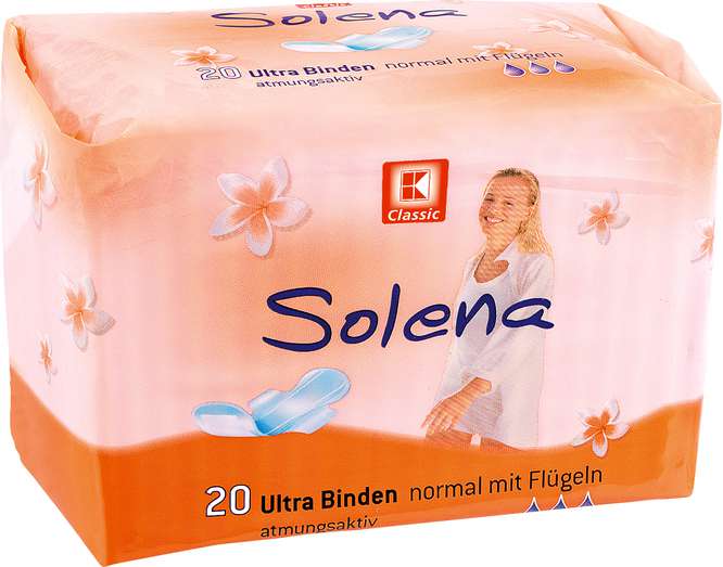 K-Classic Binden normal mit Flügeln,normální vložky s křídly, prodyšné,20 ks