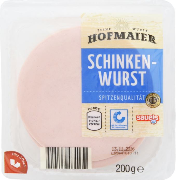 Hofmaier Schinkenwurst 200g
