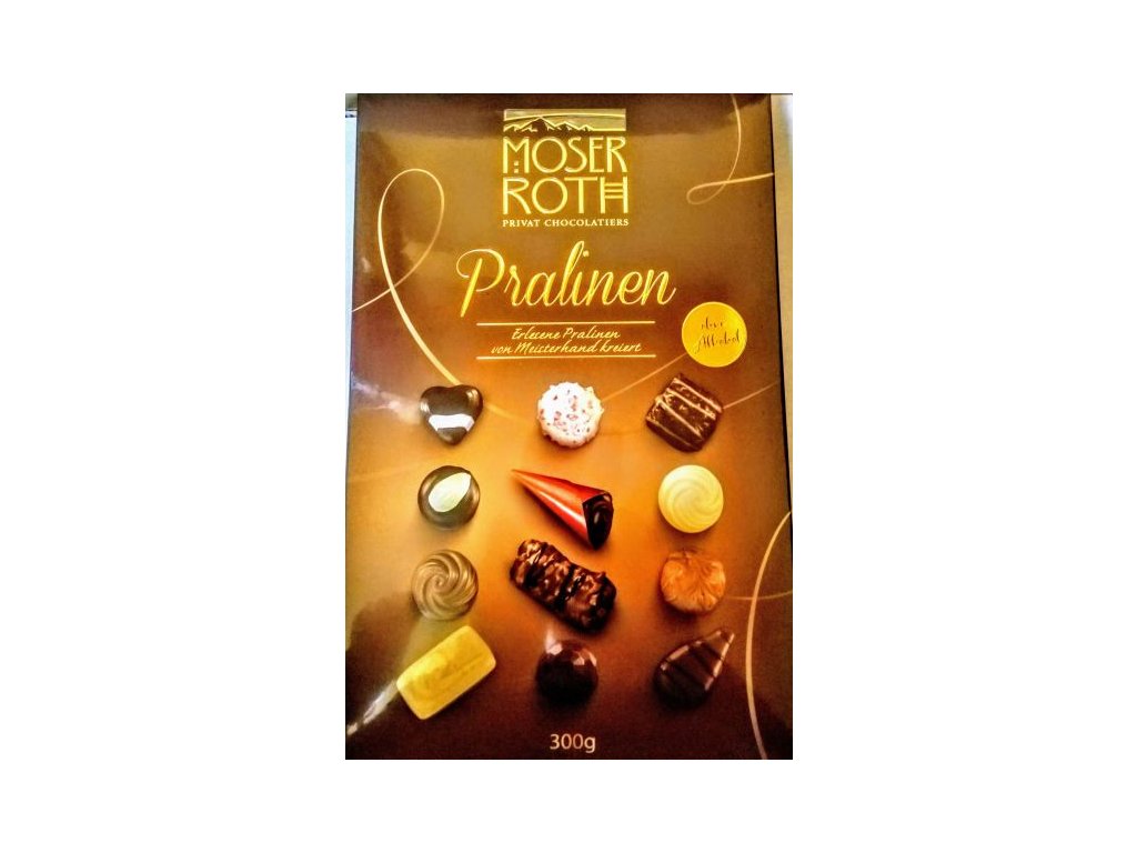 Moser Roth Feine Pralinen Směs mléčných a hořkých pralinek 300g