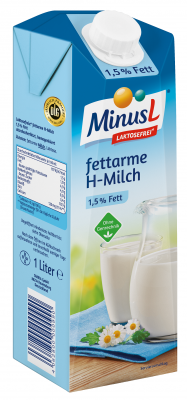 Mléko bezlaktózové 1l Minus L 1,5%