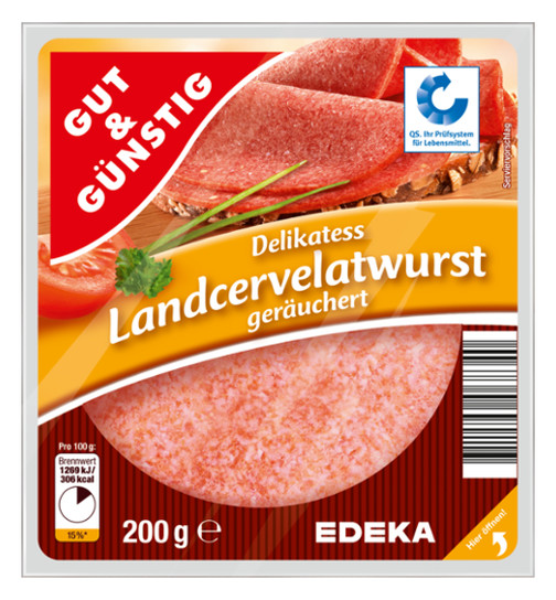 Gut & Günstig Delikatess Landcervelatwurst 200g