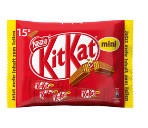 Kit Kat mini XXL balení 15 dvojtyčinek 250g