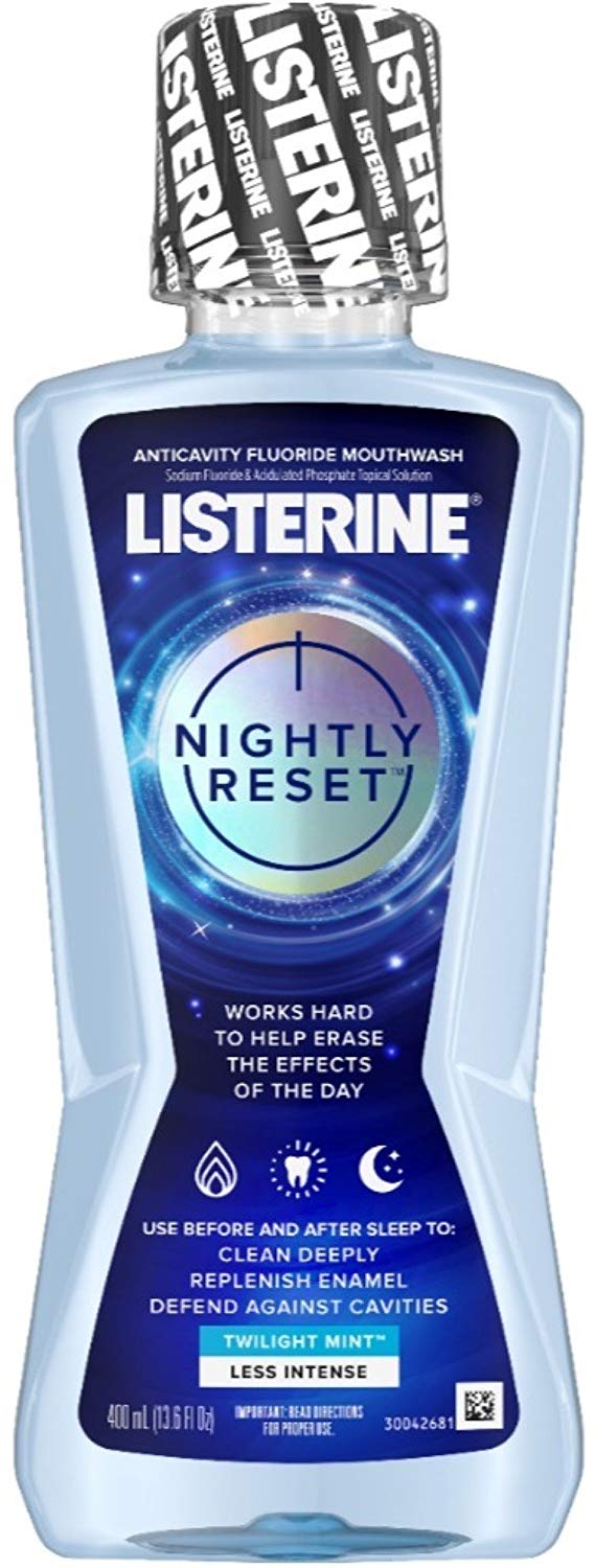 Listerine ústní voda Nightly Reset, 400 ml