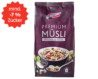 Křupavé prémiové müsli ořechy s ovocem 500g