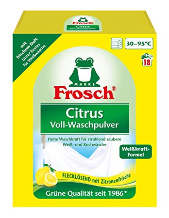 Frosch CITRUS na bílé pádlo prášek na praní 18 dávek 1,35 kg