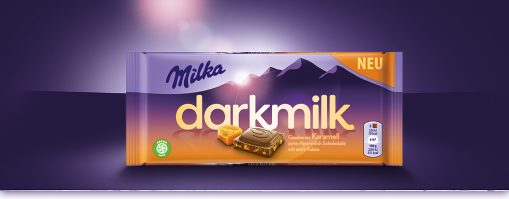 Milka Dark milk caramel 85g