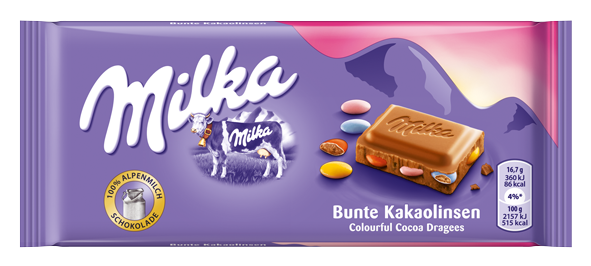 milka bunte kakaolinsen 100g