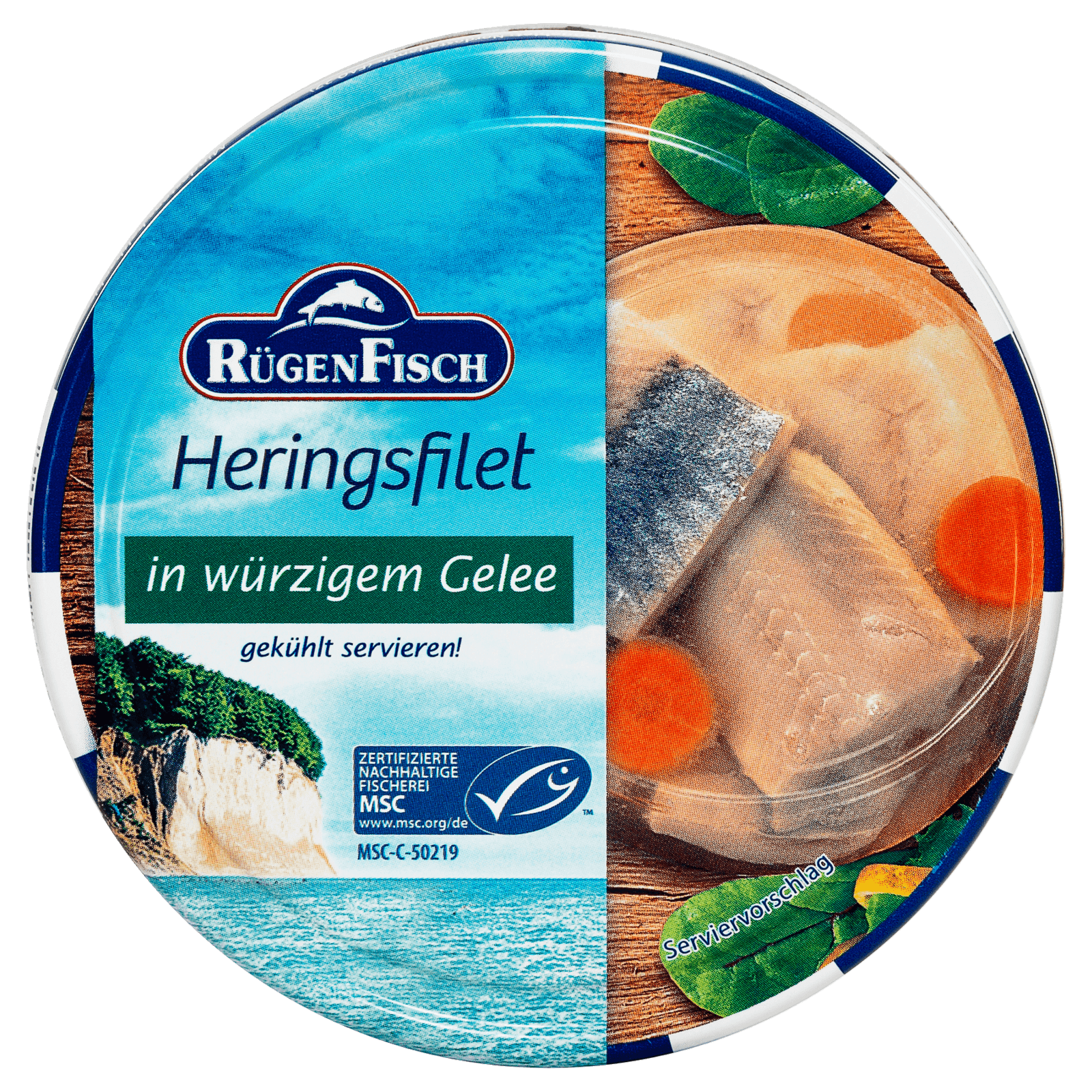 Heringsfilet- sleďové ryby v kořeněném aspiku 200g
