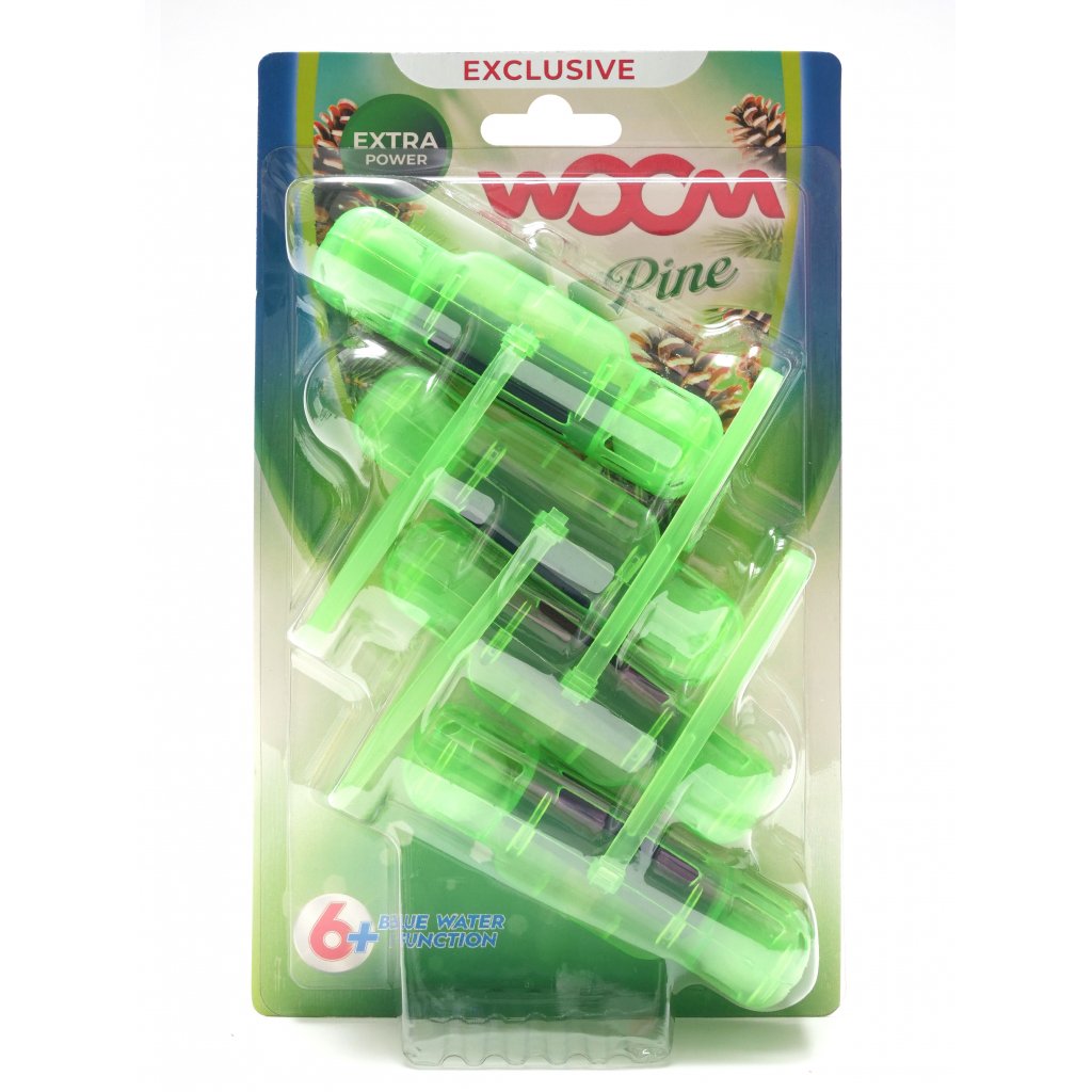 wOOm WC závěska 4x50g barvící - Pine