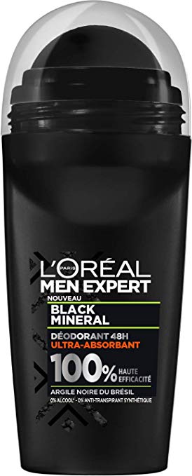 L'Oréal Paris Men Expert Black Mineral 48H Ultra Absorbent Deodorant pro muže 50 ml