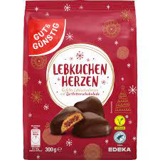 G&G Hořká perníková srdce plněná meruňkovou marmeládou 300g