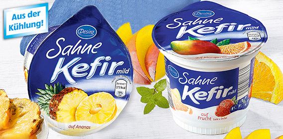 Jemný kefír s ovocem Ananas 250g