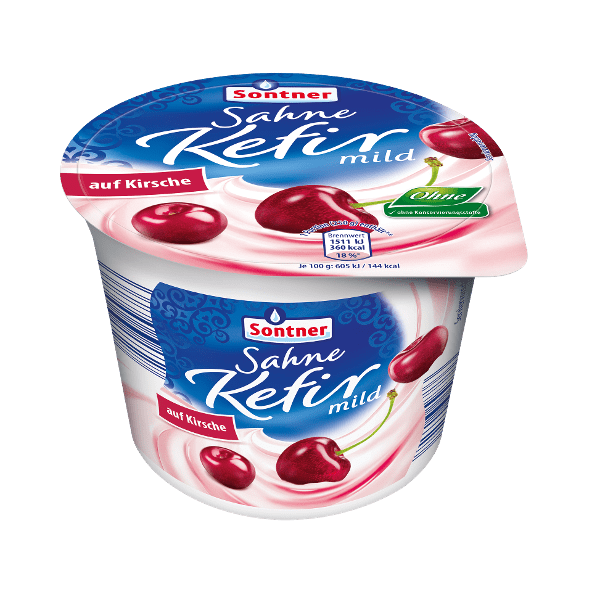 Jemný kefír s ovocem Třešeň 250g