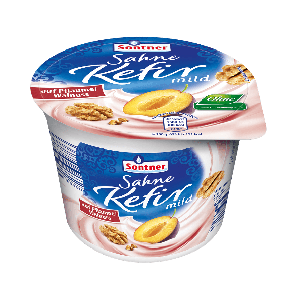 Jemný kefír s ovocem Švestka 250g