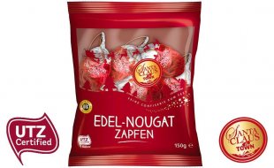 Santa Claus Mléčné šišky plněné nugátem 150g