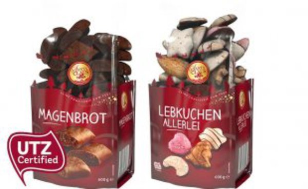 Perník Allerlei 600g Směs barevných perníků s hořkou čokoládou