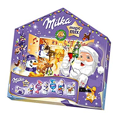 MILKA - KOUZELNÝ MIX ADVENTNÍ KALENDÁŘ 204g