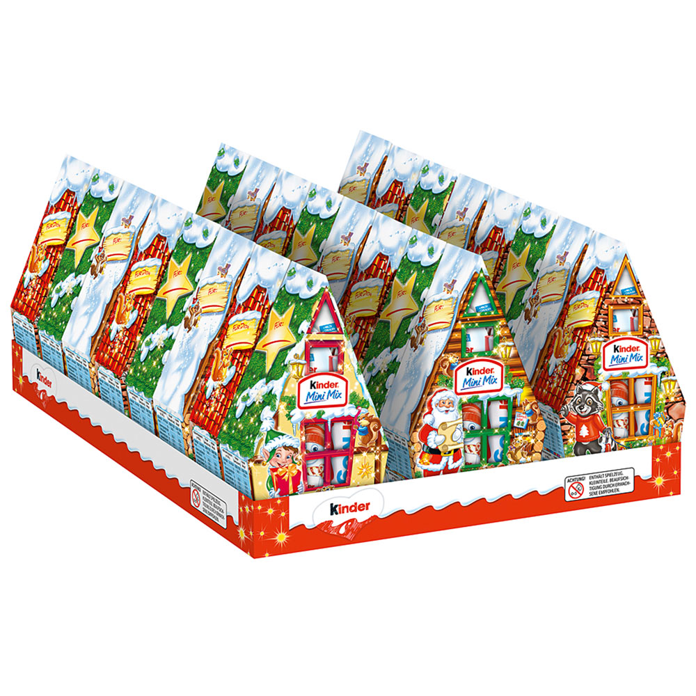 Kinder Dětská mini mix vánoční chata 76g