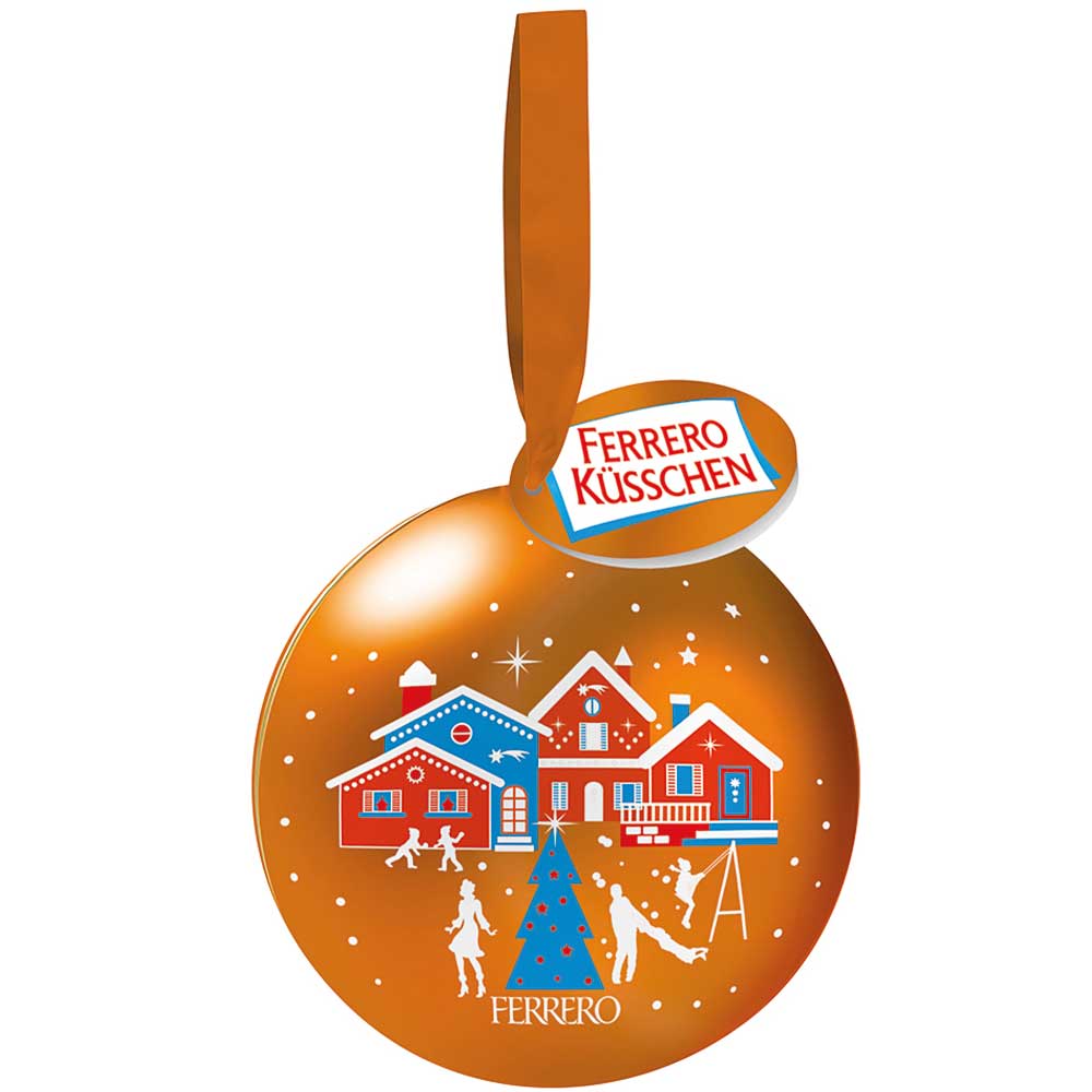 Ferrero Kusschen 42g KOVOVÁ ZIMNÍ OZDOBA - NOVINKA 2019 !!!