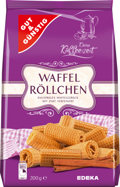 Waffl rollchen 200g sušenkové roličky se skořicí