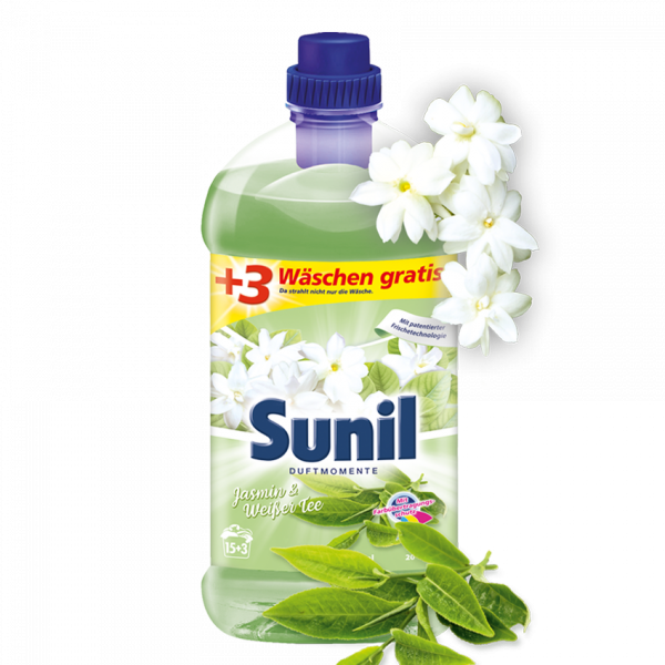 Sunil Jasmin & Weißer Tee - Colorwaschmittel jasmím,bílý čaj 1,32 L